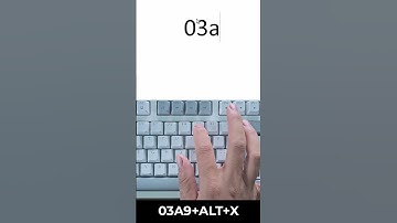 Omega symbol keyboard shortcut