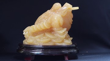 Cóc ngậm tiền bằng đá ngọc hoàng long - Hàng đá VIP 3A