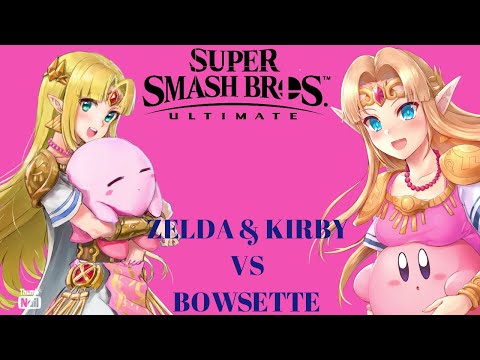 SSBU - Zelda (me) &amp; Kirby vs Bowsette