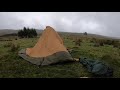Erecting a Hot Tent in the Scottish Highlands