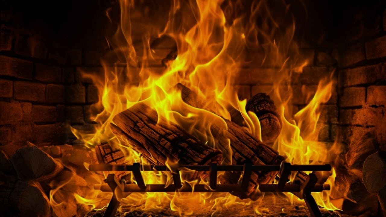 Тепло живого огня 🔥 Для отдыха, сна и расслабления🌿