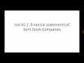 Preparation of financial statement of Joint Stock Companies
