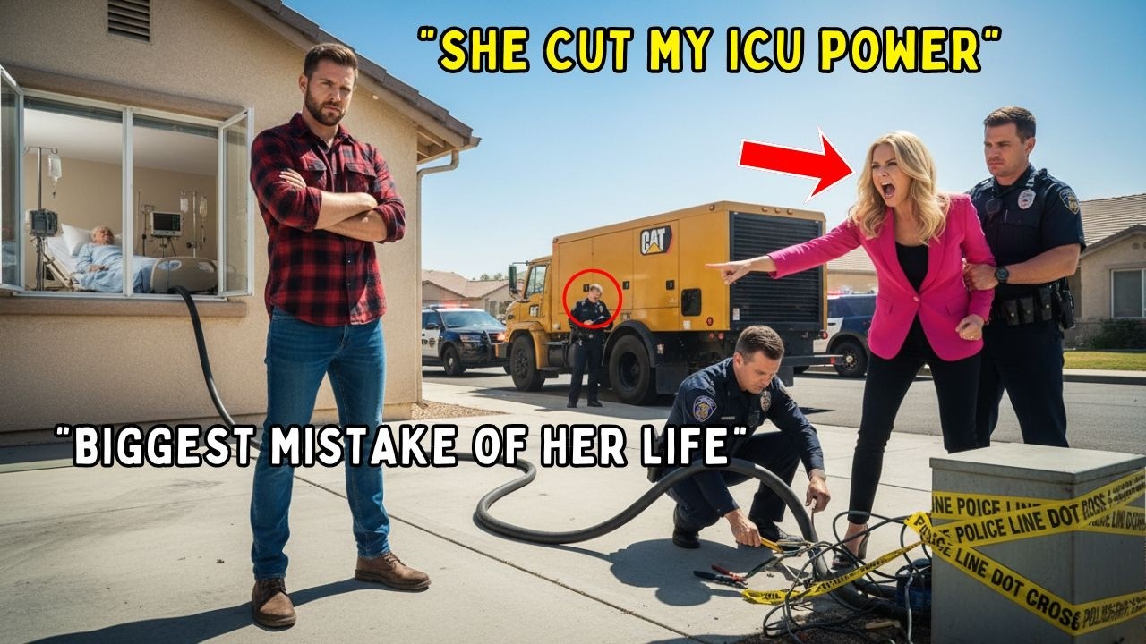 Karen Cut ICU Power She Froze When Generator Trucks Took Over Her Street