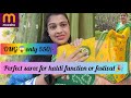 Elegant Yellow &amp; Green Chiffon Saree Collection | Lightweight Party &amp; Daily Wear Saree 🩵🩷