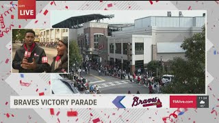 Fans line the streets for Braves parade
