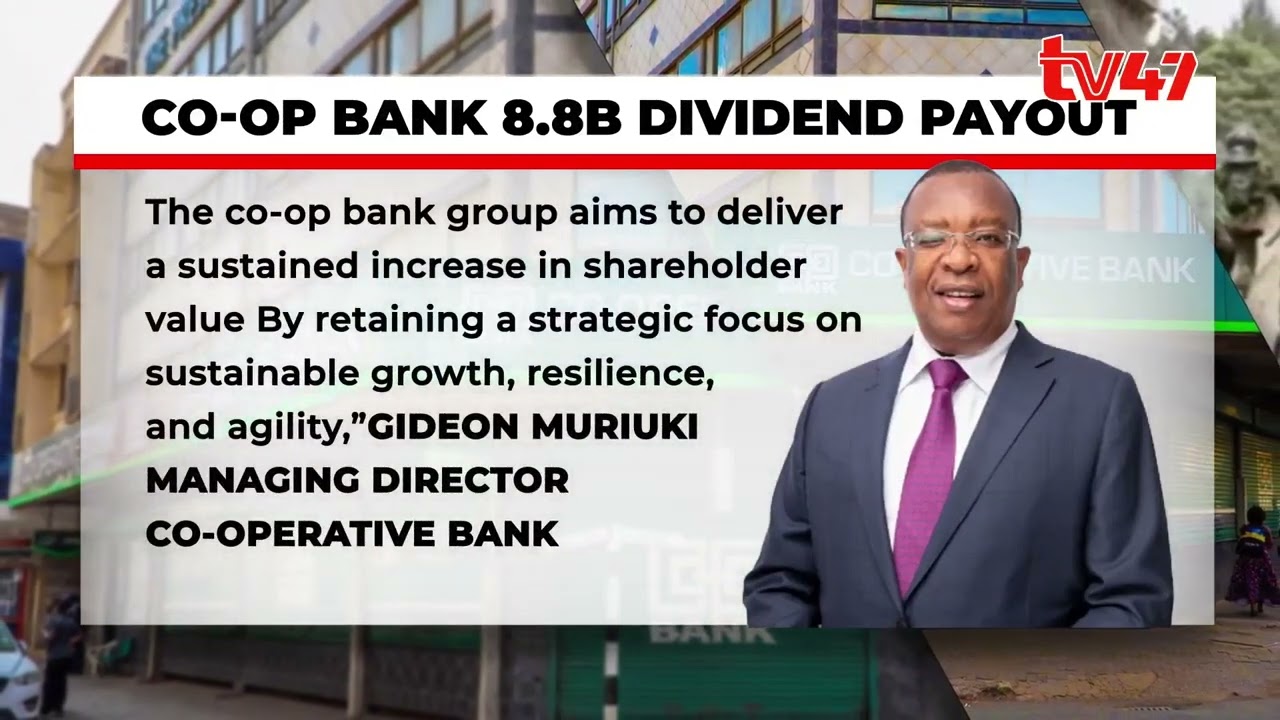 Ksh 8.8B to be shared as dividends to cooperative bank shareholders