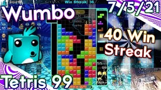Tetris 99 40 Win Streak | 94% Win Rate | 2300 Wins