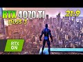 RTX 4070 Ti Marvel's Spider-Man Remastered Ultrawide + RT + DLSS 3
