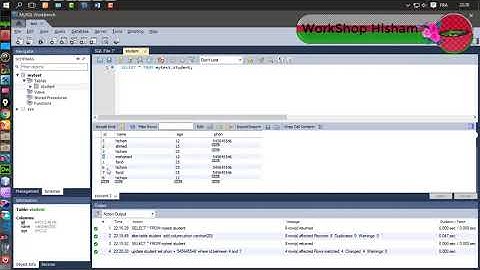 الدرس20 MYSQL انشاء قواعد البيانات طريقة استخدام الشرط  IS NOT NULL
