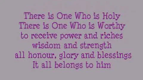 There is one who is Holy - Audrey Morrow