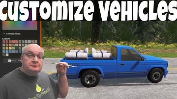 BeamNG Drive - Tutorial: How to modify, create, and save custom vehicle configurations (v 0.24)