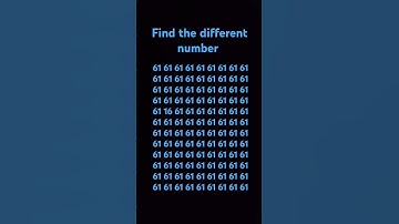 find the different number #shorts #trending #viralvideo #quiz #puzzle #trendingshorts #challenge #gk