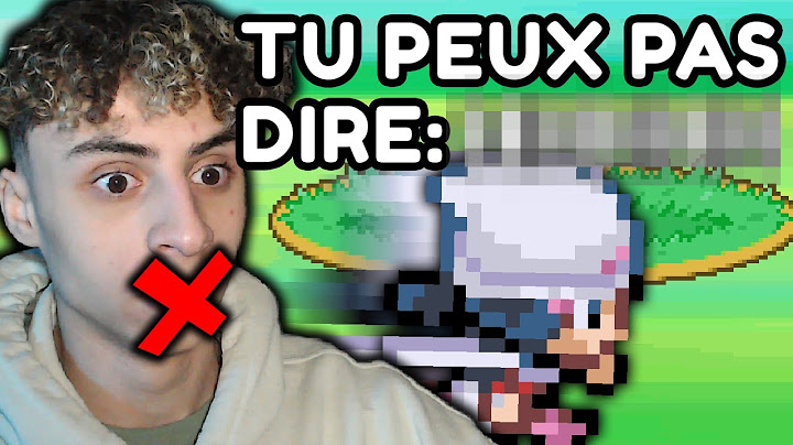 Pokemon mais Si je dis CE MOT, je reset