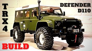 TRAXXAS TRX-4 CUSTOM PAINTED EASTNOR GREEN Defender D110 Clear Body Scale Accessories Fitting Mods