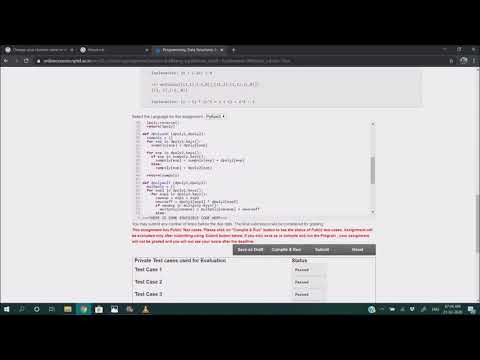 Week-4 Assignment Solution | PDSA | NPTEL Solution | Jan-Mar 2020