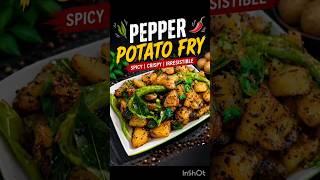 Easy Pepper Potato Fry in Minutes!#potatofry #easyrecipe #musttry #tasty #homemaderecipe #trending