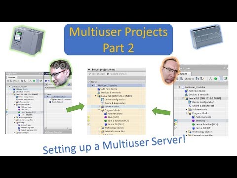 TIA Portal: Multiuser Projects Part 2 (Setting up a Multiuser Server)