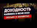 Доходность майнинга в Июне 2023