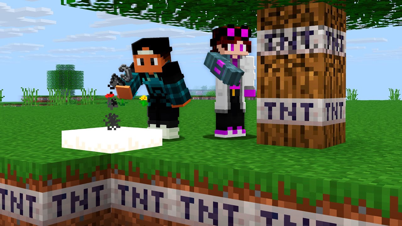 TODOS OS BLOCOS SÃO TNT no Minecraft
