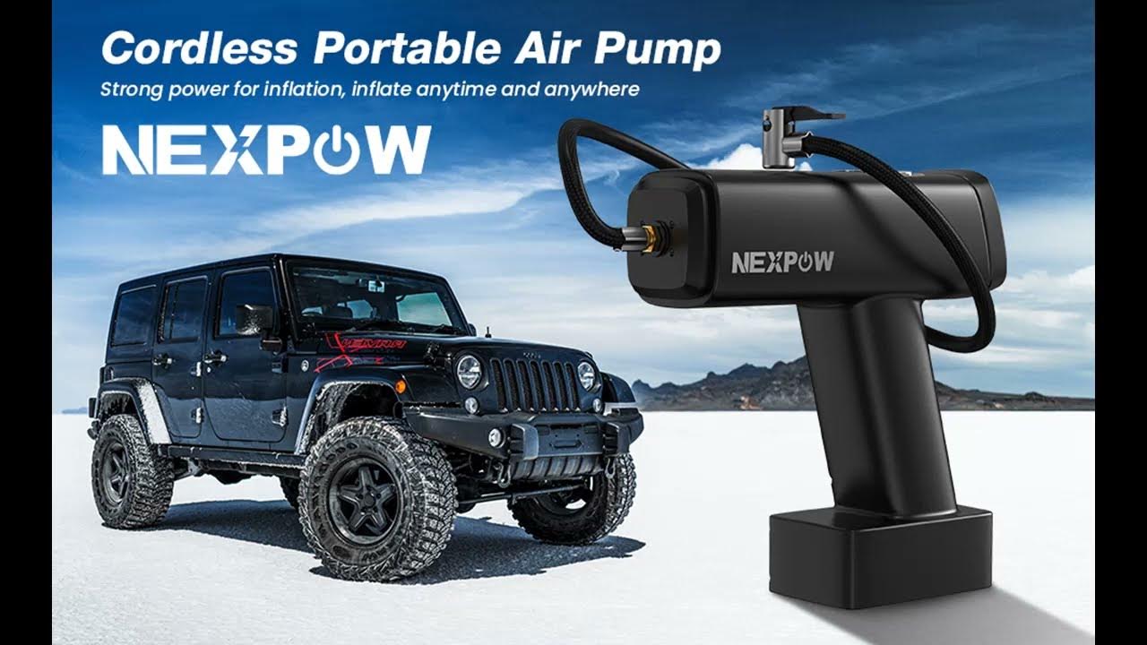 NEXPOW Auto Tire Inflator Portable Air Compressor YouTube