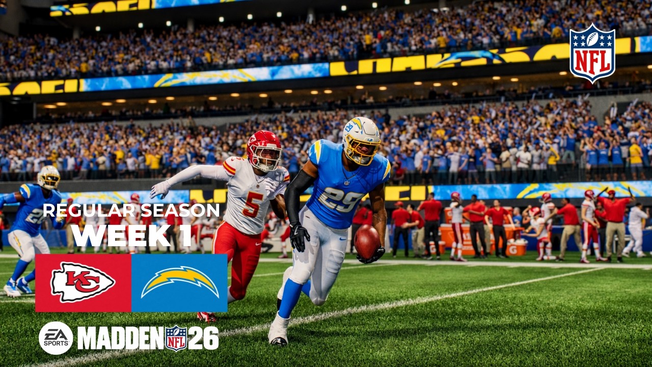 Madden NFL 26 - Kansas City Chiefs vs Los Angeles Chargers | 2025 Week 1 🔥 Full Game Simulation 🏈