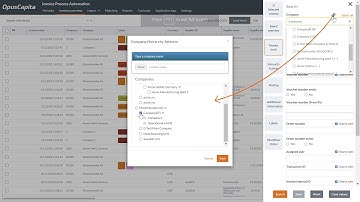 How to search for invoices by subsidiaries - OpusCapita Invoice Automation