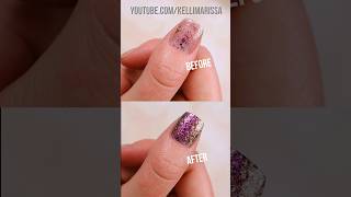 🤯 this trick will change the way you wear glitter nail polish!! 💅💅 #nailpolish #glitternails