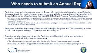 Technical Assistance – Introduction to the Annual Report