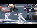 Highlights alexander liu  v maksym perchuk   t8 cadet me  junior  cadet world champ