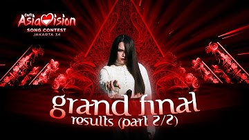 Own Asiavision Song Contest 34: Final Results (Part 2/2)