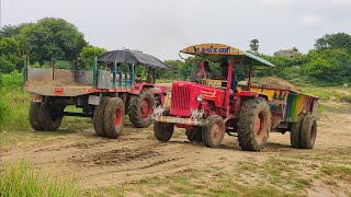 Mahindra 575 DI Tractor stunt with fully loaded trolley|Mahindra tractor power|CTMV|