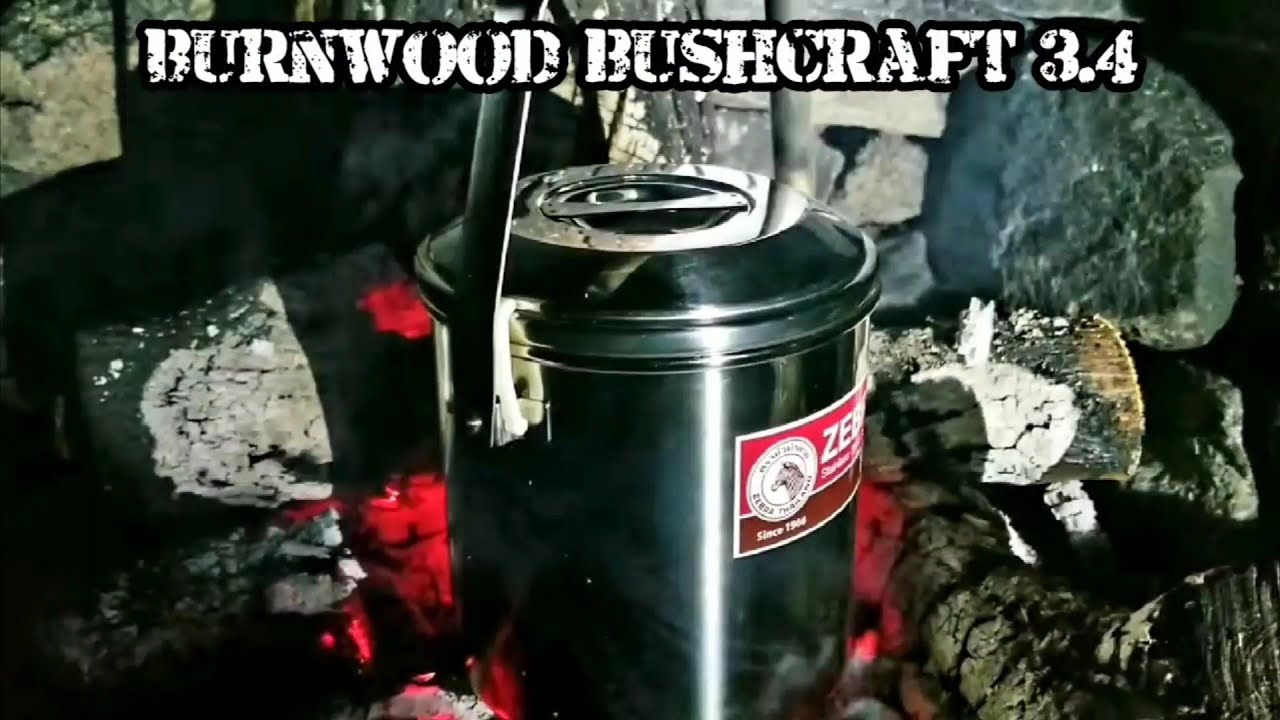 Zebra Loop Handle Pot Stainless Steel Billy Can 16cm Bushcraft Survival Camping 8851991516160