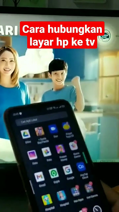 Cara menghubungkan layar hp ke tv #short #shortvideo #shorttutorial