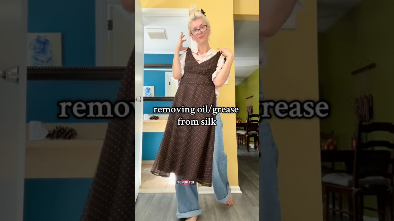 Removing Oil/Grease Stains From Silk - YouTube