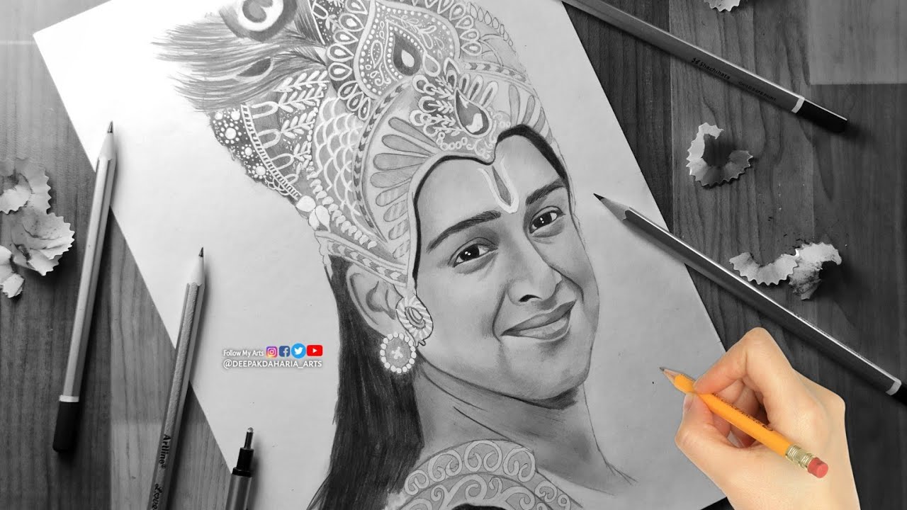 Nice painting of d character of krishna played by Saurav Raj Jain | Krishna  drawing, Krishna radha painting, Krishna art