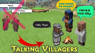 Talking Villagers In Minecraft PE | Talking Villager Prank | Talking Villagers Minecraft Mod | Addon screenshot 5