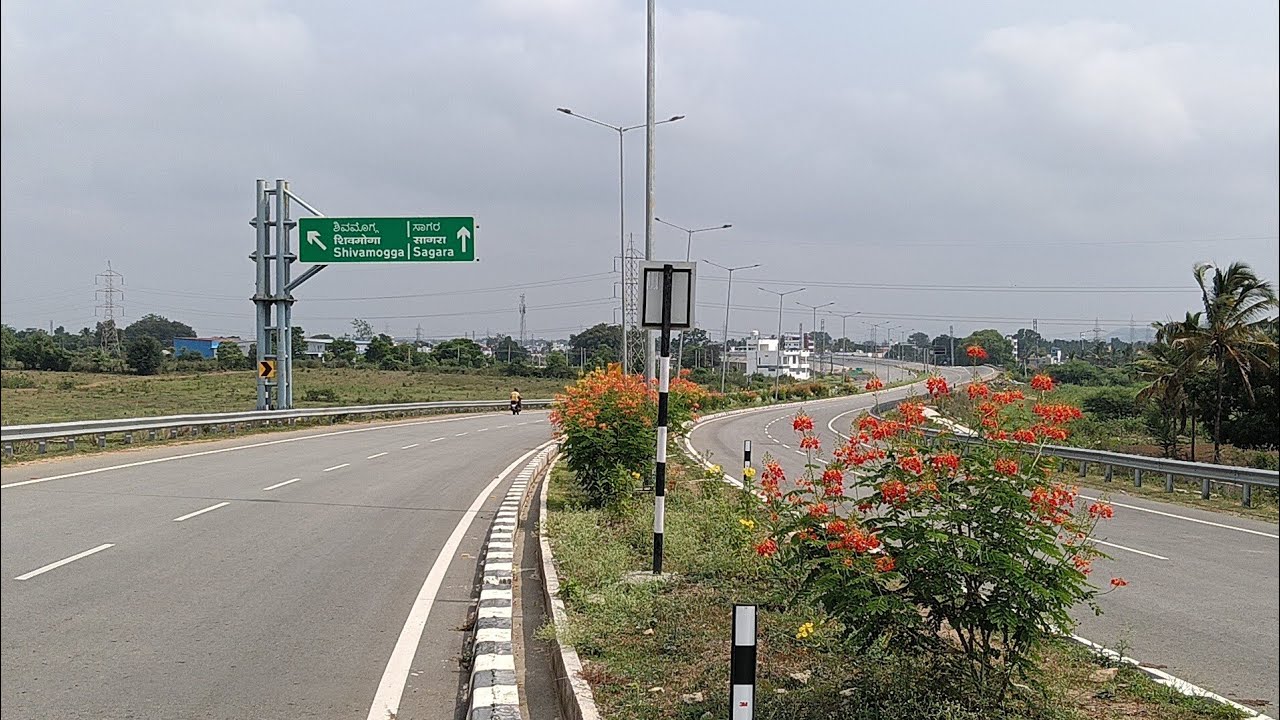 shimoga outer ring road | ಶಿವಮೊಗ್ಗದ ಮಲ್ಲಿಗೇನಹಳ್ಳಿ ಸಮೀಪದ ಹೊರ ವರ್ತುಲ ರಸ್ತೆ ನೋಡಿ...|