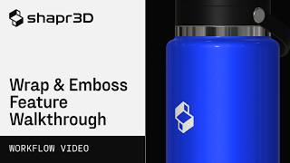How to use Wrap &amp; Emboss features in Shapr3D | Workflow video