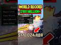 WORLD RECORD $100 MILLION PLAYER in The Forge Roblox