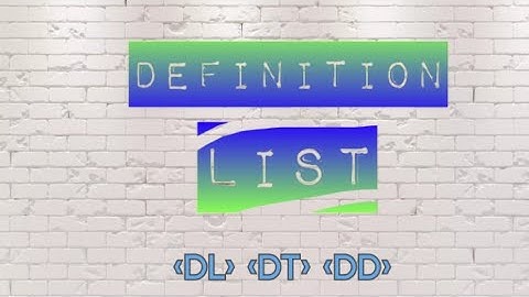 How to create Definition List in HTML (HTML) , HTML में Definition List कैसे बनाएं
