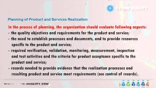 4 Your Quality | Planning of Product and Services Realization