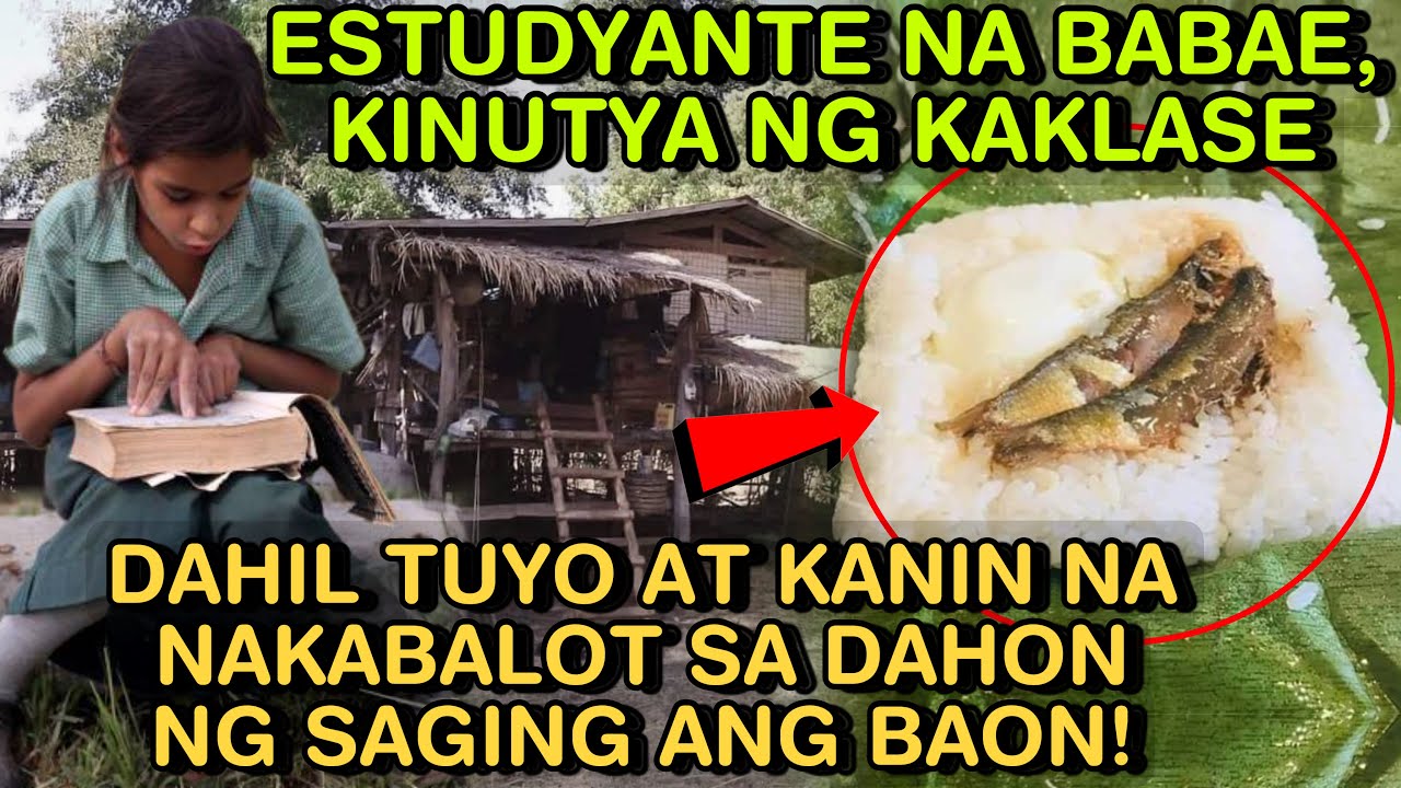 ESTUDYANTE NA BABAE, KINUTYA NG KAKLASE DAHIL TUYO AT KANIN NA NAKABALOT SA DAHON NG SAGING ANG BAON