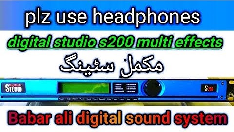 Digitech studio 200 effects ,,and deltafex processor,,dubble effects ping pong delay setting