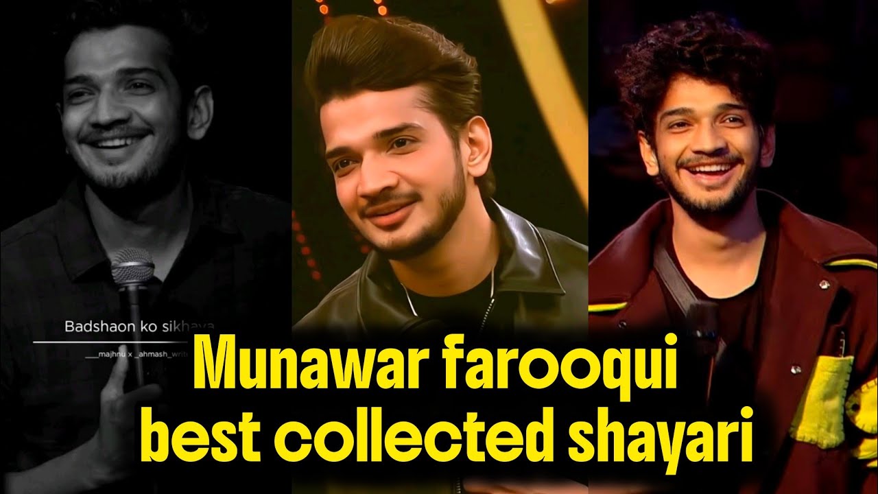 Munawar faruqui best collected shayari. #munawarfaruqui