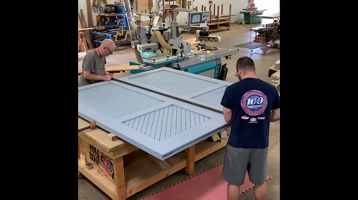 Gluing Exterior Double Doors | Craftsmanship in Every Joint