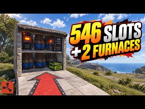 546 Slots of Storage + 2 Electric Furnaces | The Ultimate Rust Utility Room?