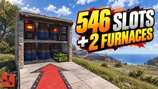 546 Slots of Storage + 2 Electric Furnaces | The Ultimate Rust Utility Room?