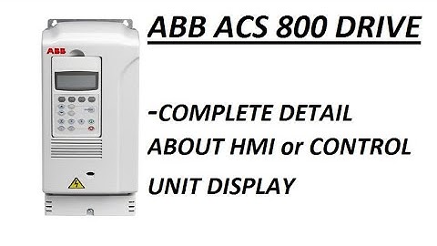 ABB ACS 800 HMI details