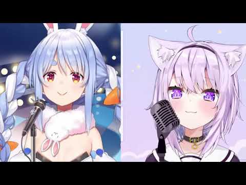【兎田ぺこら&猫又おかゆ】怪物【左右聲道版】【中日羅歌詞】【ホロライブ/hololive】