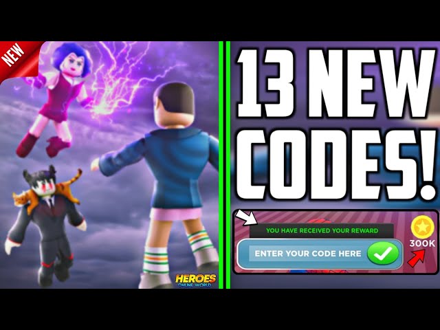 ALL NEW *SECRET* CODES in HEROES ONLINE WORLD CODES! (Roblox